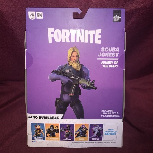 Fortnite Legendary Series Scuba Jonesy Figure 8 Pieces 6" NEW - Picture 4 of 7